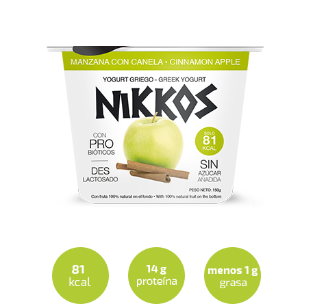 Info Yogurt Griego manzana