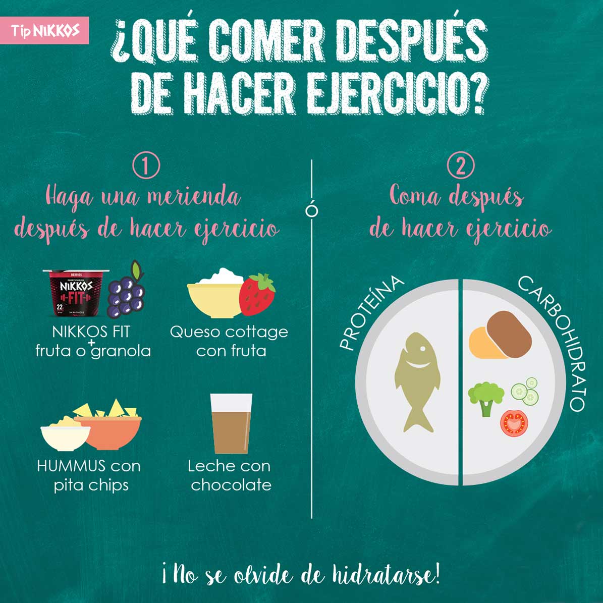 Que comer despues del ejercicio