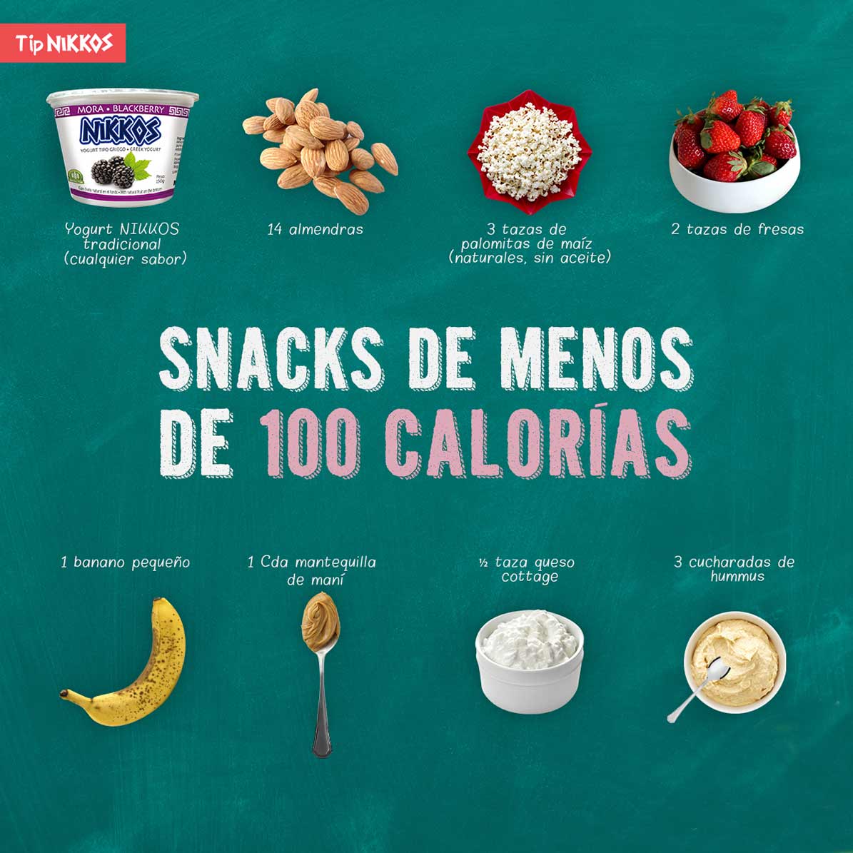 Snacks menos calorias