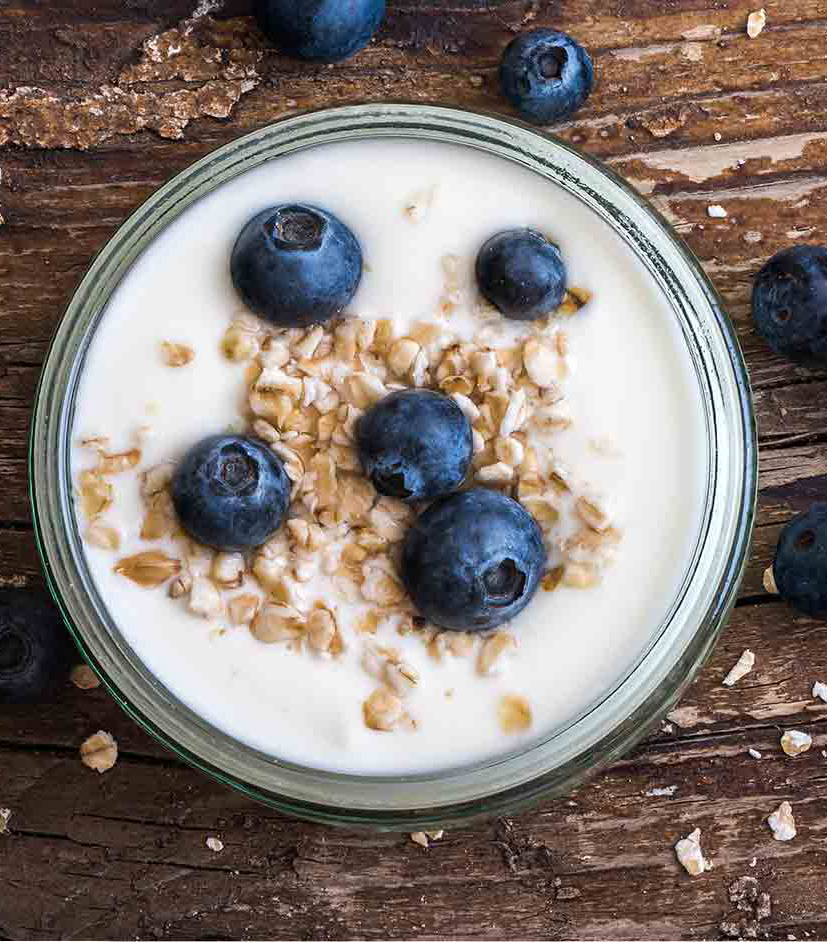 Yogurt con avena