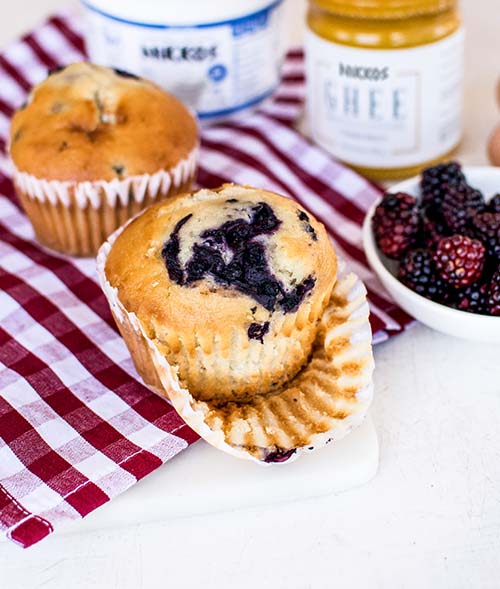 Receta muffin de mora